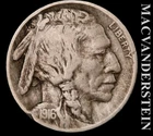 1916 Buffalo Nickel - Scarce  Better Date  No Reserve  #L3468