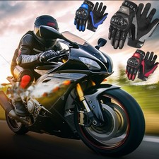 Motorcycle Gloves Carbon Fiber Touch Screen Motorbike Cycling Full Finger Gloves