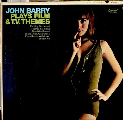 John Barry CAPITOL LP 1965 PLAYS FILM AND TV THEMES 007 James Bond VINYL ALBUM