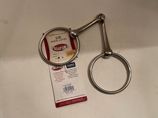 Weaver Leather 25-4751 Draft Bit 6" Snaffle Mouth 3" Rings Nickel Plated