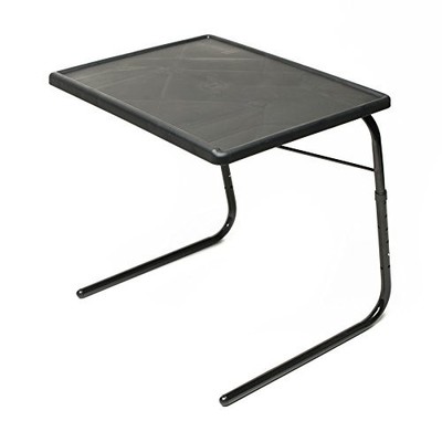 Table-Mate TV Tray Table | Portable Desk Folding 20''D x 25''W x 30''H, Black