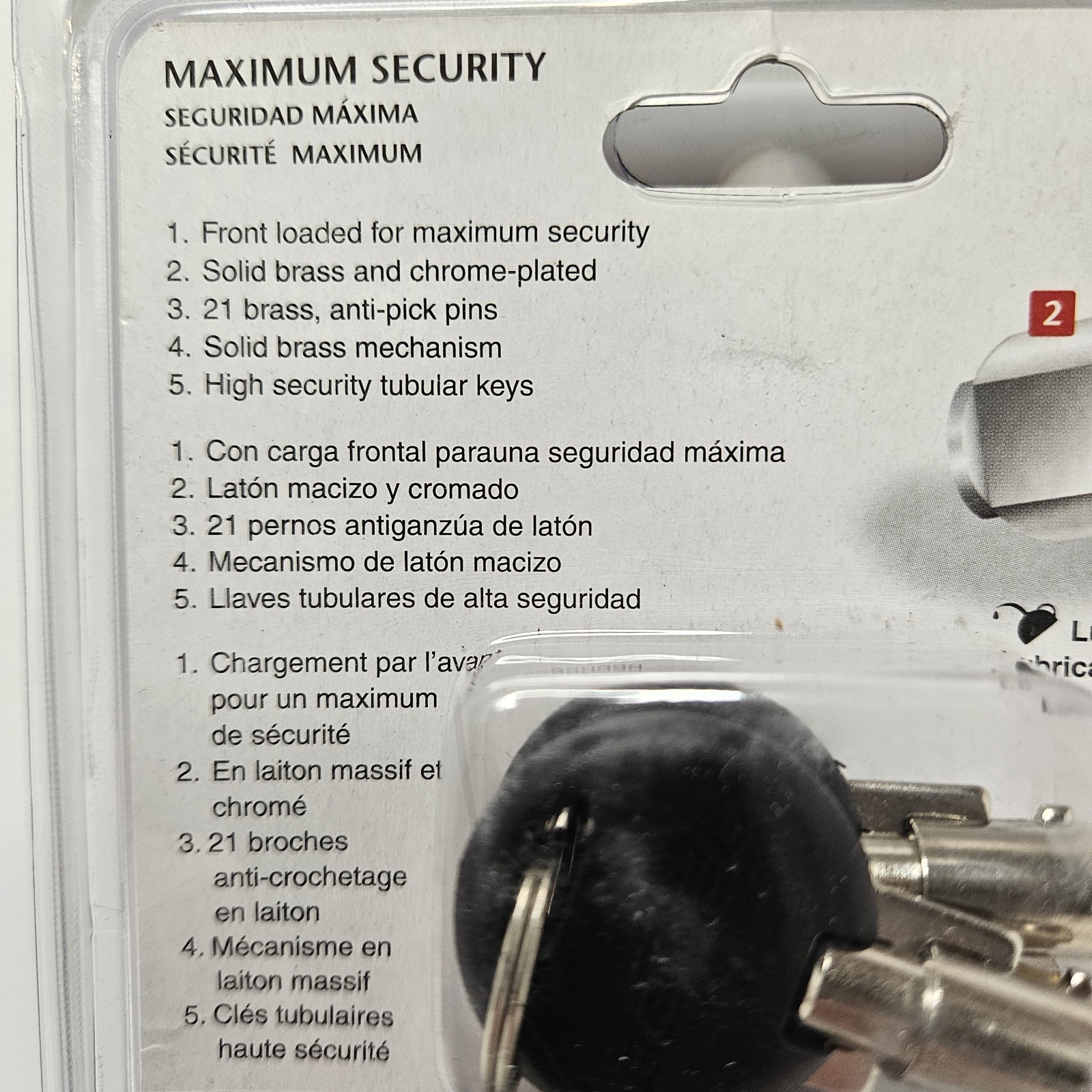 Chateau Keyless Locking C480 EZ Storage Cylinder Lock Locker Shed Personal Bezel
