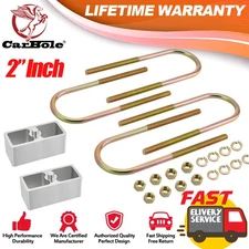 Universal 2" Drop with U-Bolts & Hardware LeafSpring Lowering Block Kit