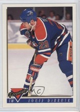 1993-94 O-Pee-Chee Premier Louie DeBrusk #319 0a4