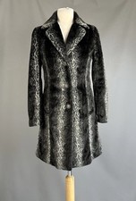 Per Una Speziale faux fur Grey Sable coat size 8