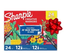 Sharpie Creative Markers, Combo Pack, Water-Based Acrylic, Bullet & Brush Tips,
