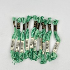 DMC Variegated 10 Skeins 6 Strand Cotton Embroidery Thread 125 Seafoam Green
