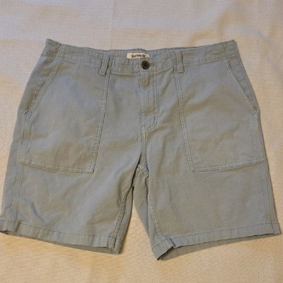 Goodthreads Men's 8.5'' Inseam Flat Front Stretch Chino Shorts Light Gray Size 36