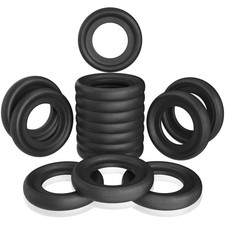 15pcs Oil Drain Plug Crush Rubber Washer Gasket Black Seal 12mm Replacement...