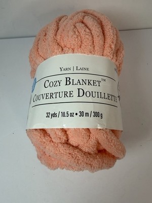 Loops & Threads Cozy Blanket Yarn Pink 10.5 Oz 32 Yds Each Jumbo