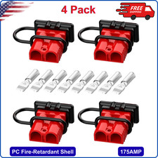 Anderson Connector, 175AMP 2-4 Gauge Battery Quick Connect 12V-36V Anderson Plug