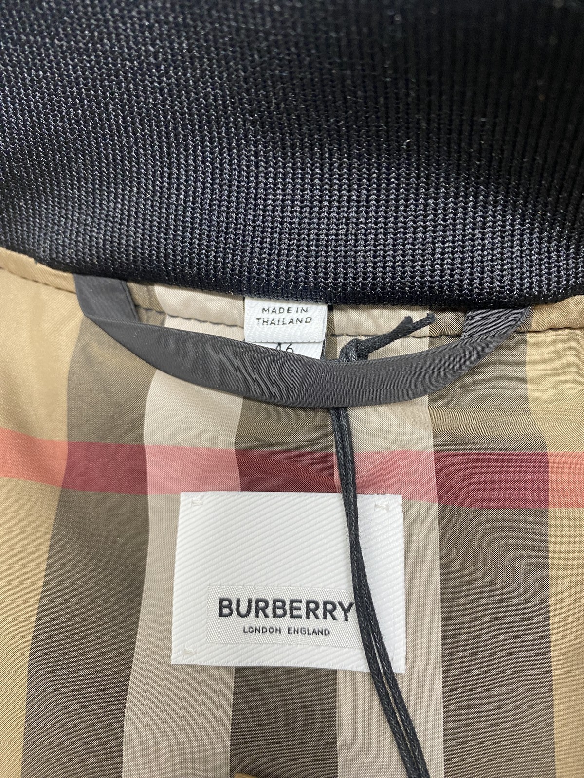 Burberry Mens or Womens Reburberry Slick Bomber Jacket Size US 36 Black thumbnail 16