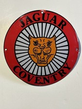 Porcelain Jaguar Enamel Sign Size 24 Cm Insegna Targa Smaltata