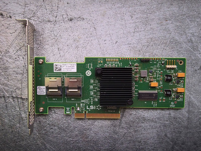 LSI SAS 9210-8i 6Gb/s PCIe 2.0 Windows FreeNAS TrueNAS Unraid +2 SFF SATA Cables