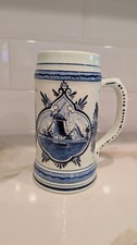 Authentic Delft Blue Hand Painted H Scenic La...