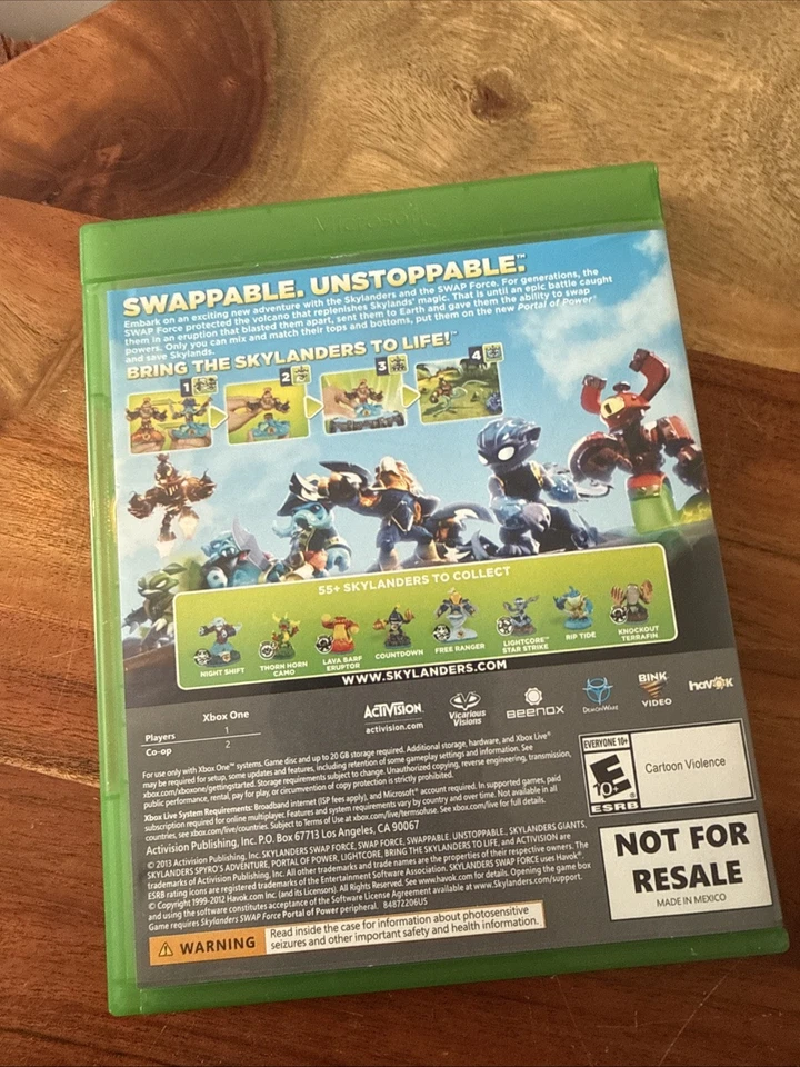 Skylanders Swap Force Xbox One Game and Case Tested and Working - Image 2 of 4