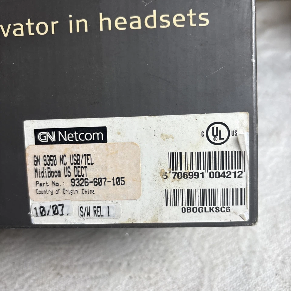 GN 9350 Headset & Charging Station GN-Netcom 2.4GHz Wireless Midi Boom Mic - Image 4 of 4
