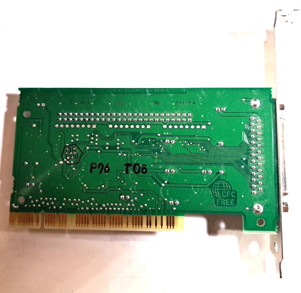 Adaptec AVA-2906 PCI SCSI Controller Card DB25 External + 50 pin Internal - Image 2 of 2