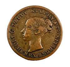 1849 Ireland Dublin Henry St farthing token Talty Murphy & Co Berlin Wools W6260