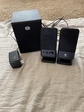 Logitech R 20 2.1 Dynamic Bass Speakers Computer Sound System PC TV Audio