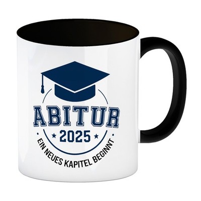 Abitur 2025 Ein neues Kapitel beginnt Kaffeebecher in schwarz