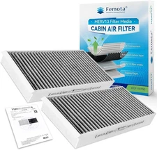 2 Cabin Air Filters w/Activated Carbon CF11815 BMW Mercedes Mini Cooper