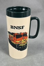 Vintage 1998 BURLINGTON NORTHERN SANTA FE RAILWAY Plastic UNITED WAY Cup MUG
