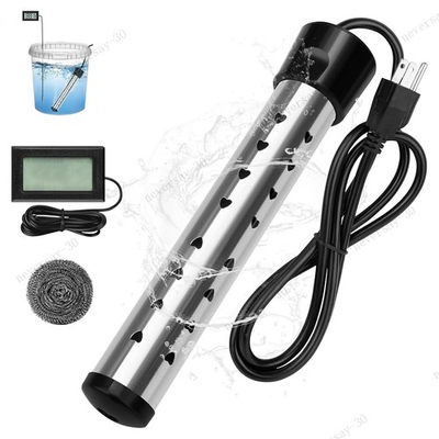 #ad 2000W Immersion Heater Portable Electric Water Heater Fast Heating for Buckets $14.27