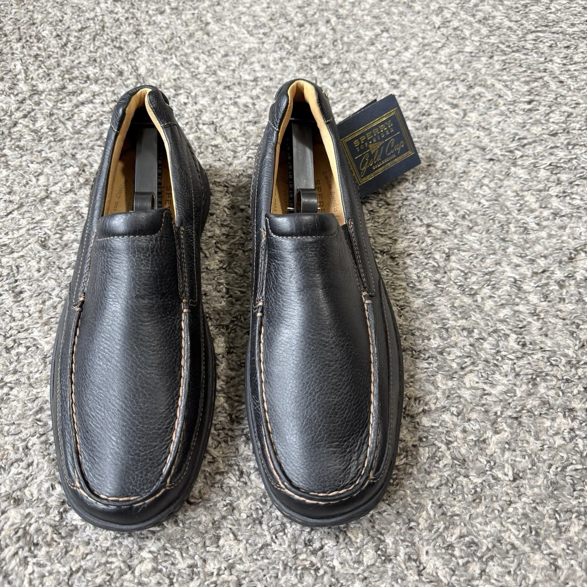 Sperry Gold Cup Meridian Leather Driving Loafers Black Mens 7.5M sperry top sider gold products for sale | eBay main image 3