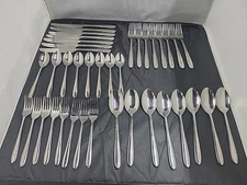 International Stainless Steel 39 Piece  Set  Flatware Spoons Forks Utensils 