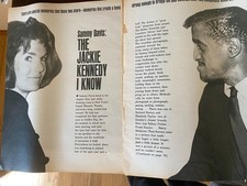 Jacqueline Kennedy, Jackie Onassis, Four Page Vintage Clipping, aa