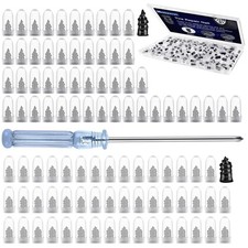 100 Pcs Rubber Tire Nail Repair Kit Screw In Tire Plugs for Car Truck SUV Van
