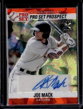 2021 Pro Set Metal - 1990 Pro Set Base Autographs Crystal Red #PSO-JM1 Joe Mack
