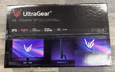 NEW! LG UltraGear 27G411A 27-Inch Full HD IPS Gaming Monitor, 144Hz Overclock