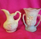 Hull Pottery Wildflower (1946-1947) 6" Vase and 6" Pitcher
