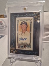 2025 Topps Allen & Ginter Kerry Carpenter Black Framed Mini Auto #’d /25 Tigers