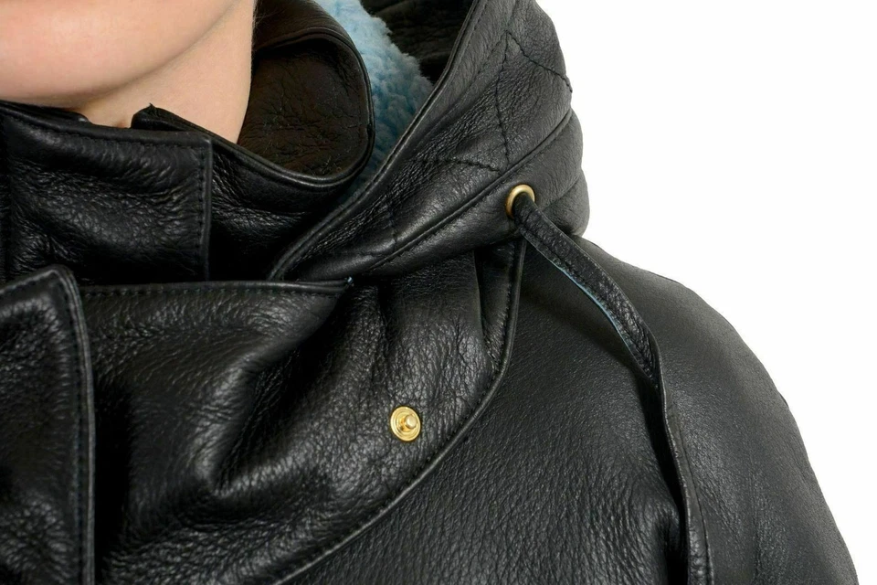 Chaqueta básica para mujer Just Cavalli 100 % piel de cordero multicolor cremallera completa EE. UU. S IT 40 Foto 4 de 4