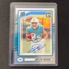 🚛GN 2024 PANINI DONRUSS Optic Rated Rookie Preview Auto RC JAYLEN WRIGHT #344