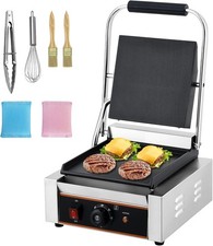 9"x9" Commercial Panini Press Grill 1800w 110v Electric Sandwich Panini Maker