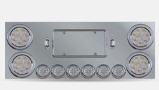 Led Rear Center Panel 4 2 Leds Clear Lens Red Led Stainless Steel Led Rear Center Panel 4 2 Leds Clear Lens Red Led Stainless Steel
