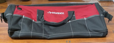 #ad NEW Husky 24” Wide Mouth Zippered Water Resistant Tool Bag 24 pockets $37.00