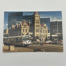 Calgary Alberta Old City Hall LRT Train 1973 Postcard Canada