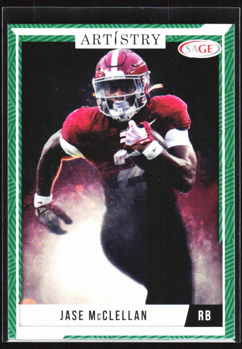 2024 SAGE ARTISTRY GREEN JASE MCCLELLAN ALABAMA CRIMSON TIDE #35