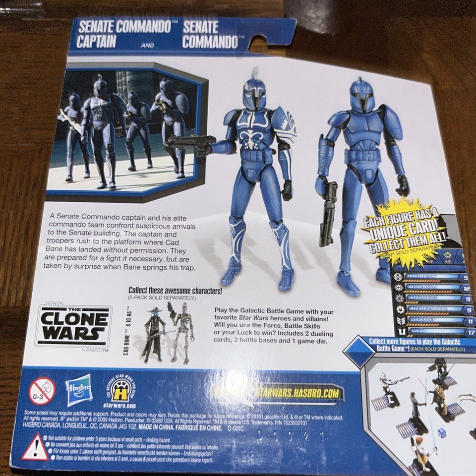 Star Wars Clone Wars Senate Commando and Captain TARGET Exclusive 2009 ...