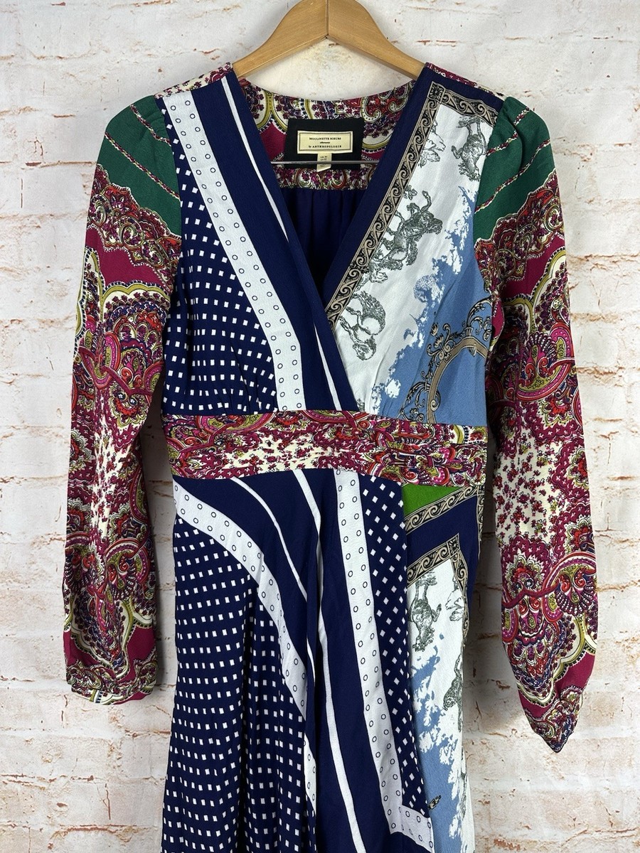anthropologie moulinette soeurs silk dress Varese Silk Dress