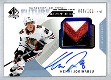 Henri Jokiharju 2018-19 SP Authentic Future Watch Rookie Auto Patch /100 #193