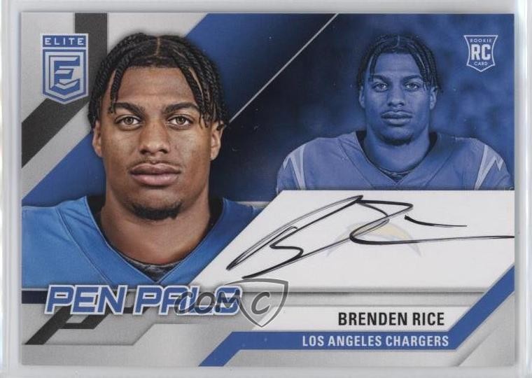 2024 Panini Donruss Elite Pen Pals Brenden Rice #PAL-BRI Rookie Auto RC 6q5