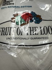 Vintage 1978 Fruit of the Loom Men's V Neck T Shirts-3 Pack-Medium 38-40-Cotton