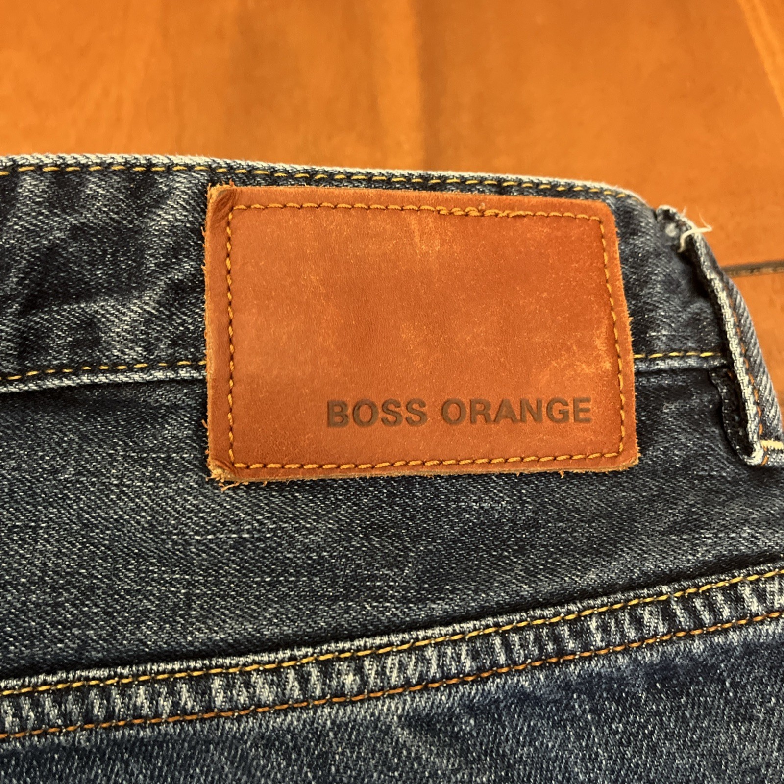 Boss Orange 24 by Hugo Boss Men's Size 36 Regular Fit Blue Denim Jeans thumbnail 11