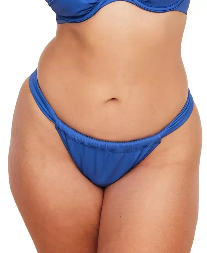 Braguita de bikini Adore Me Bobbie para mujer - azul oscuro talla XL ##111 Foto 3 de 4